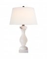 Balustrade Table Lamp Alabaster/Linen