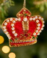 George Crown Ornament Red