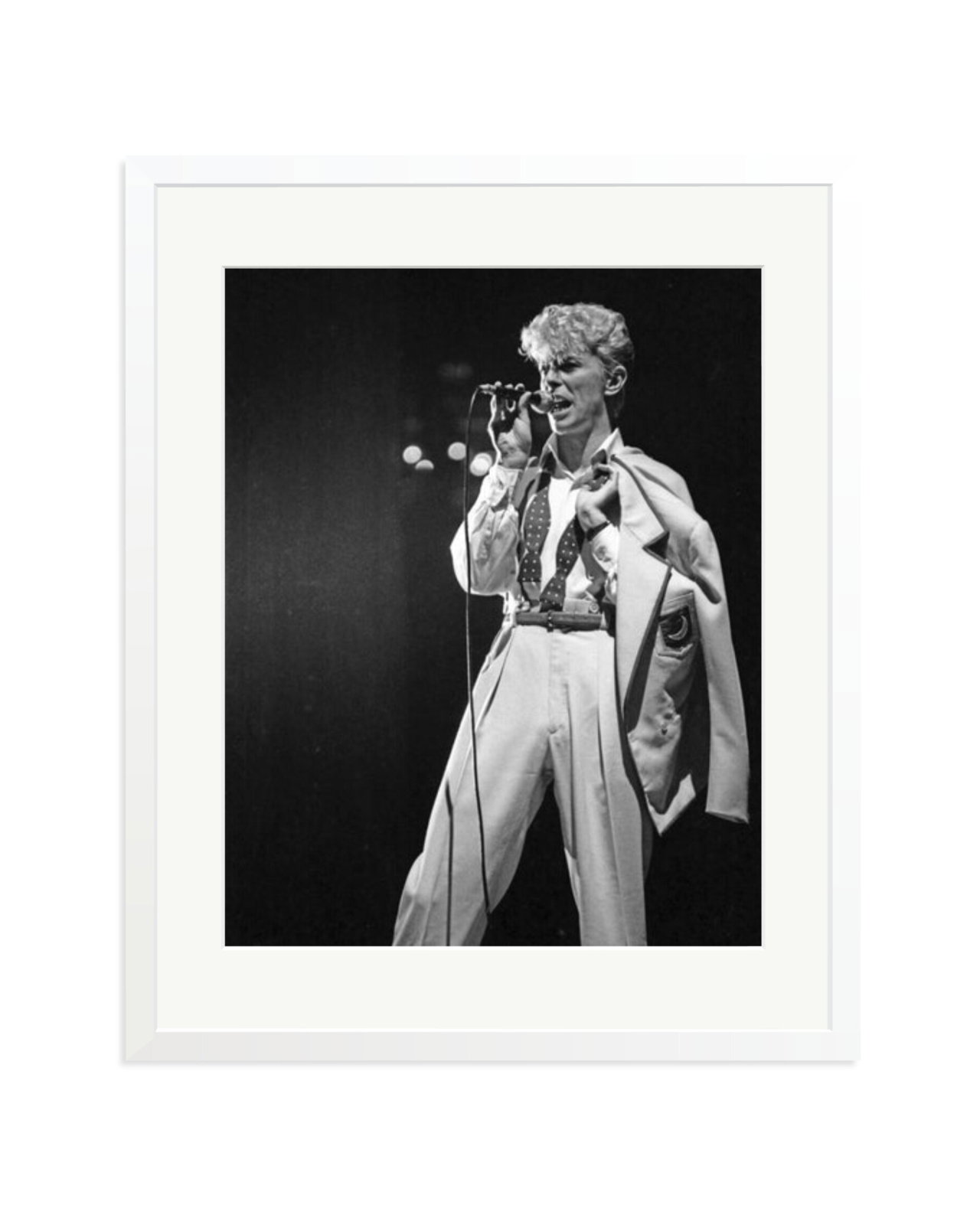 Bowie Serious Moonlight Tour White / XL