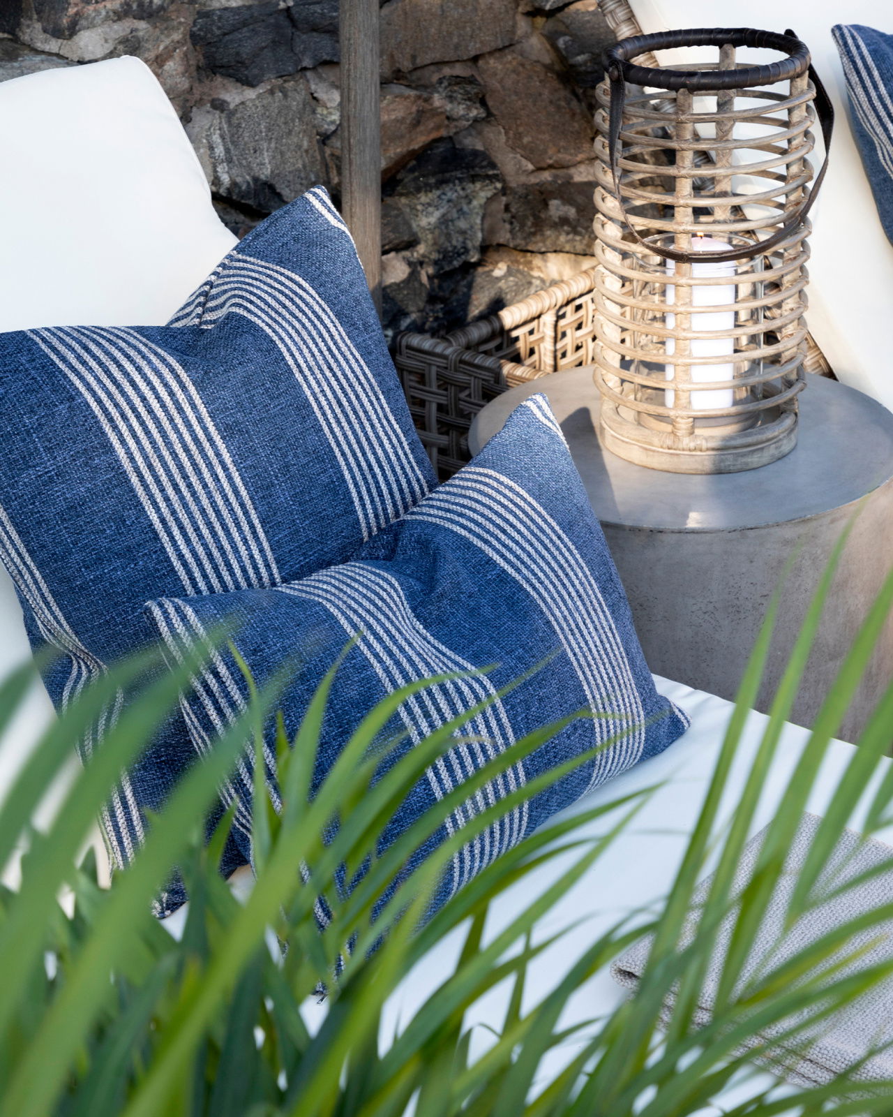 Waldron Stripe -tyynynpäällinen, sininen OUTLET