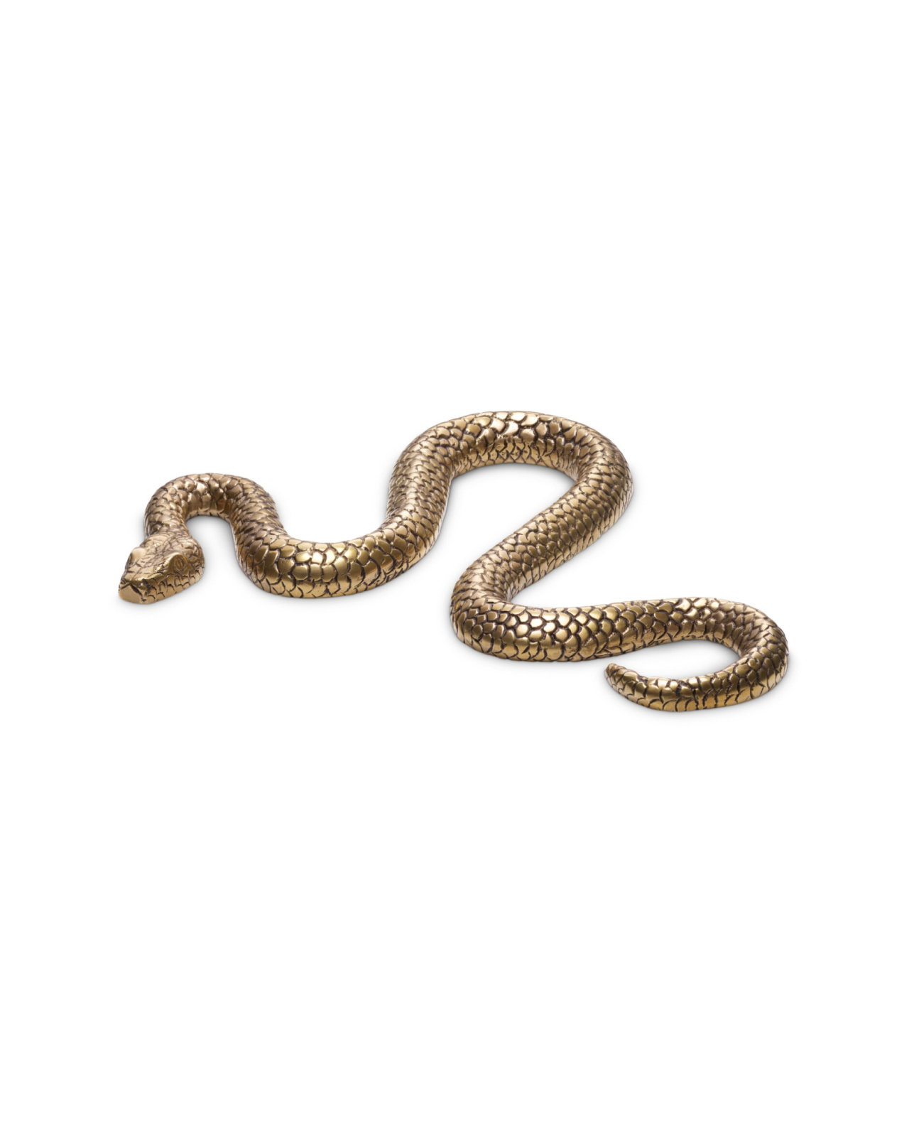 Serpent Decoration Vintage Brass