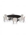 Balmoral Dining Table With Delano Chair Sand