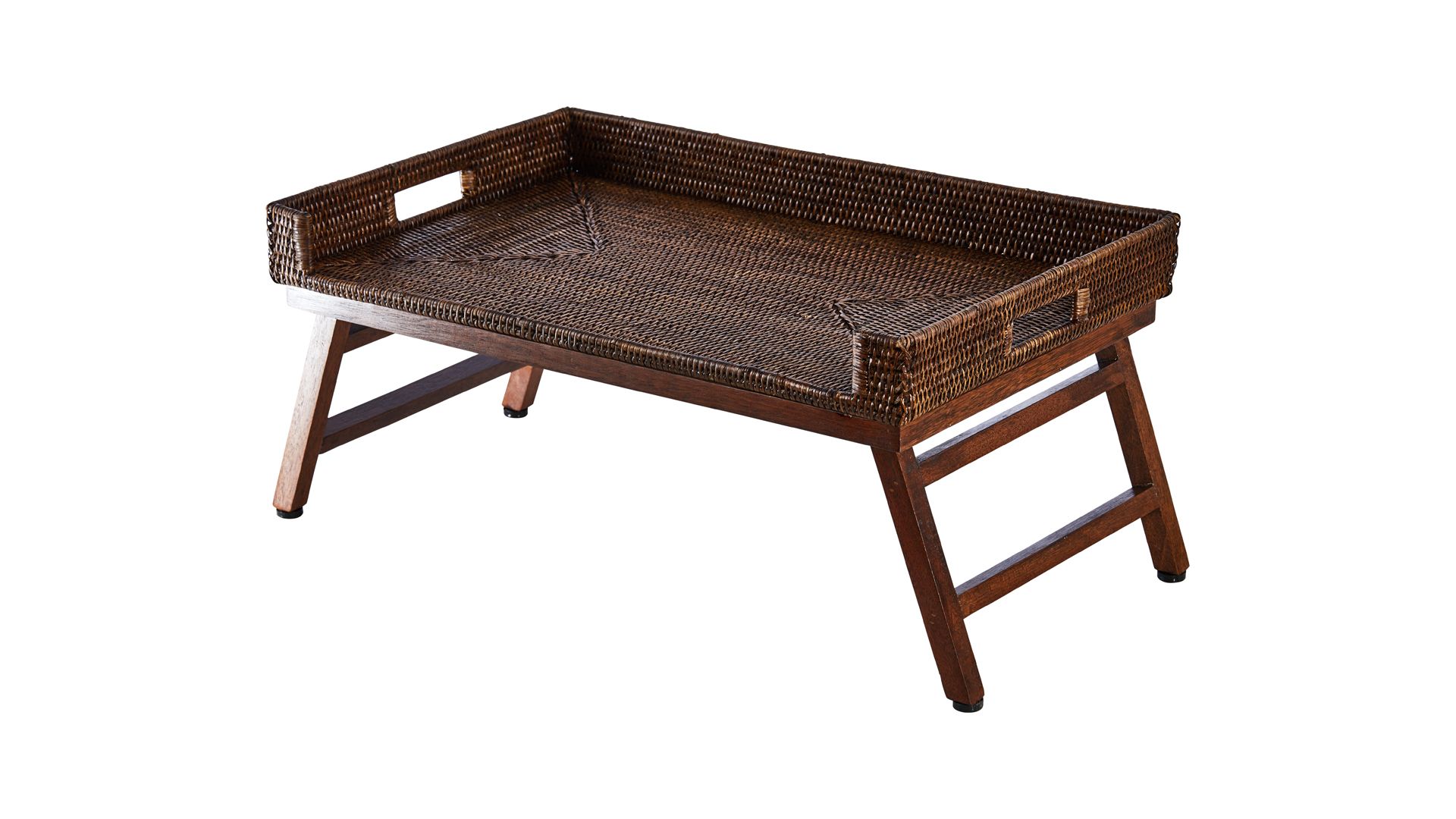 Cognac Breakfast Tray Rattan