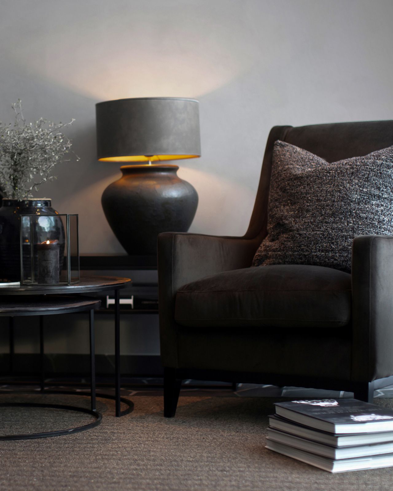 Belle lampshade cylinder taupe OUTLET