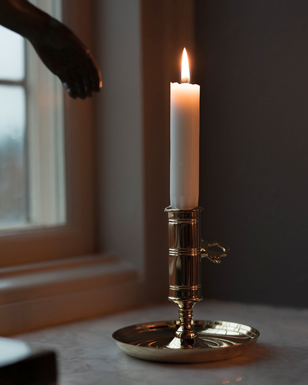 Office Candlestick i messsing