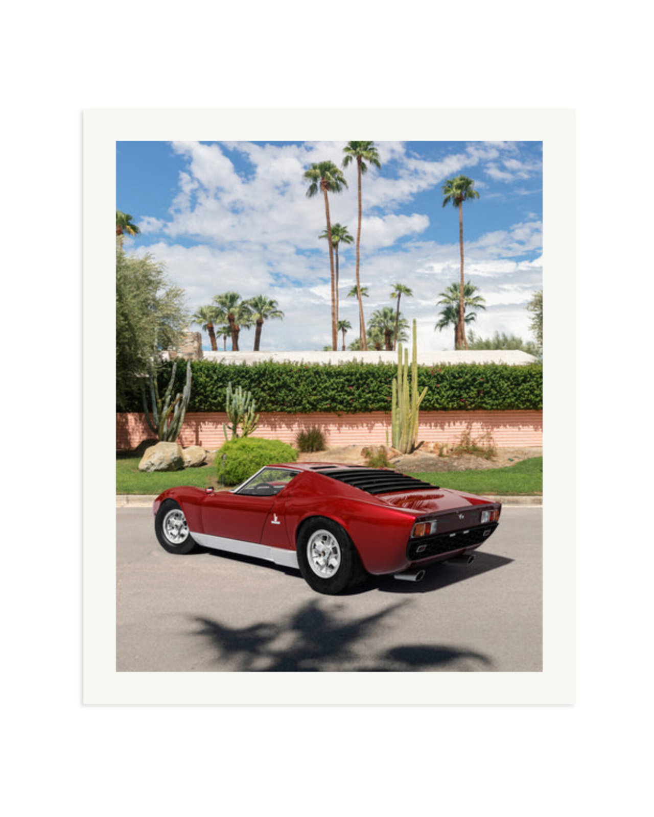 Lamborghini Miura in Palm Springs Print Only / XXL