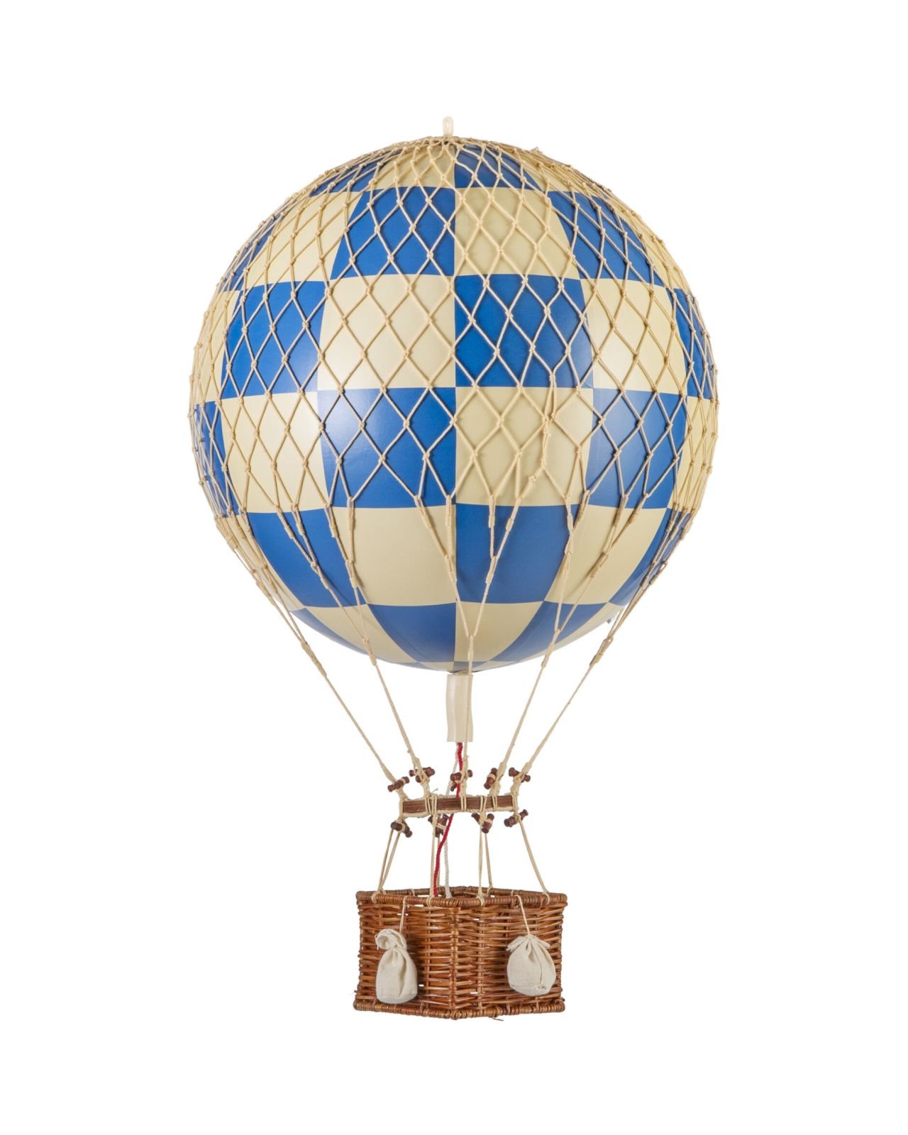 Royal Aero Luftballong rutig blå