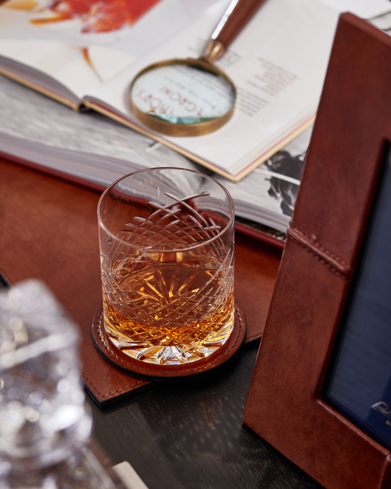 Kensington glasunderlägg läder 6-pack