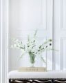 Kunstig Delphinium stilk hvid