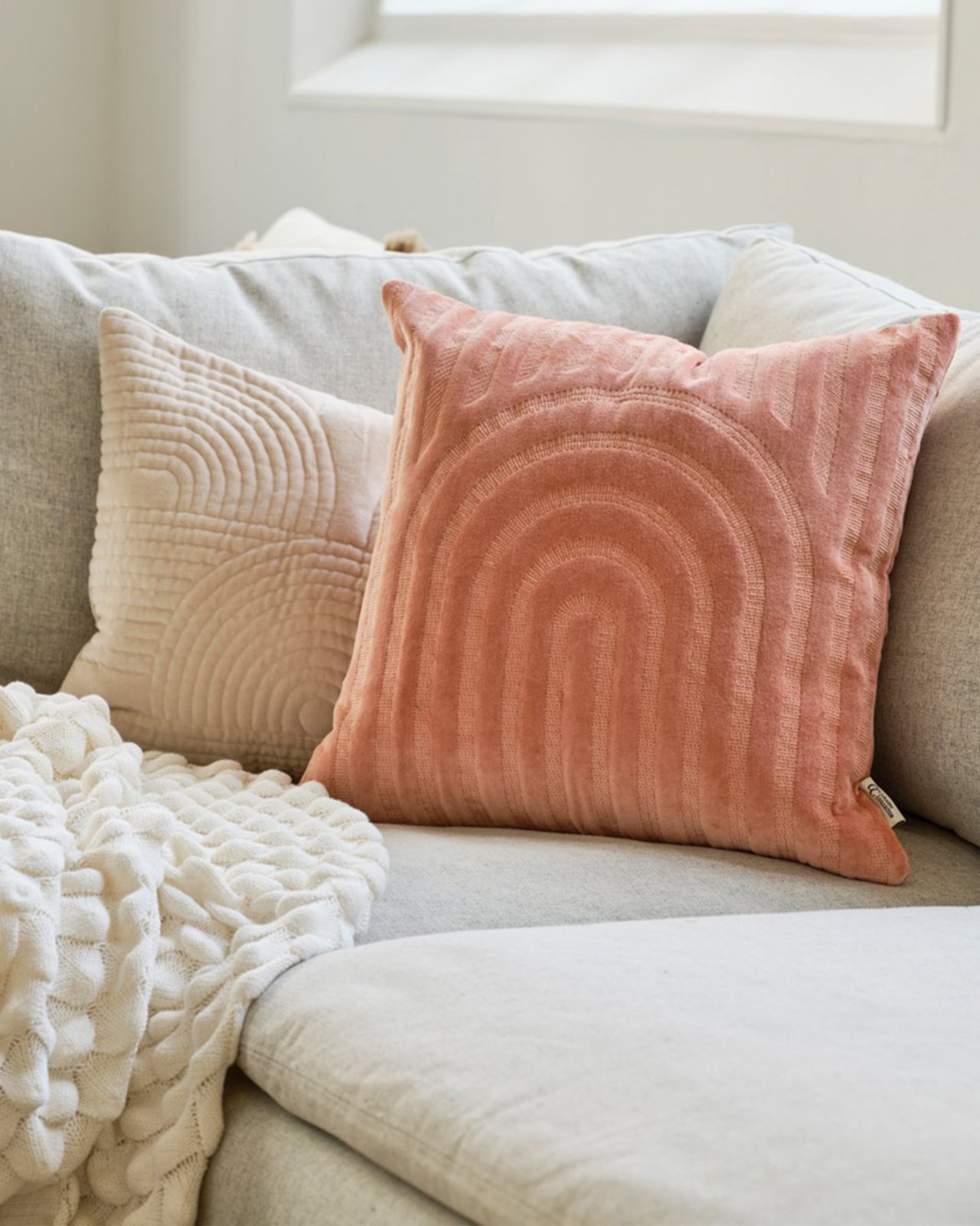 Arch Cushion Cover Dusty Coral