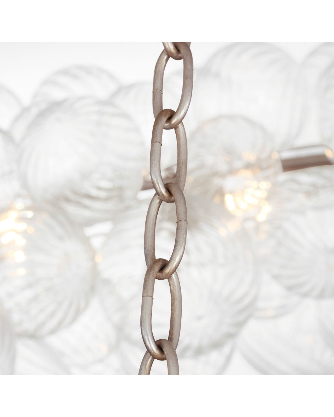 Talia 63" Ring Chandelier Burnished Silver Leaf