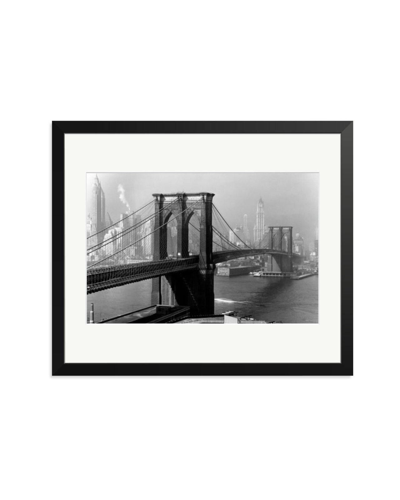 Brooklyn Bridge by Day Black / Large