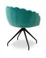 Luzern dining chair savona turquoise velvet