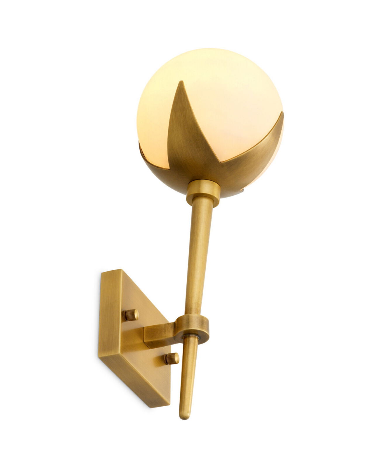 Alesa wandlamp antiekbehandeld messing