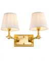 Wentworth Wall Lamp, double, brass