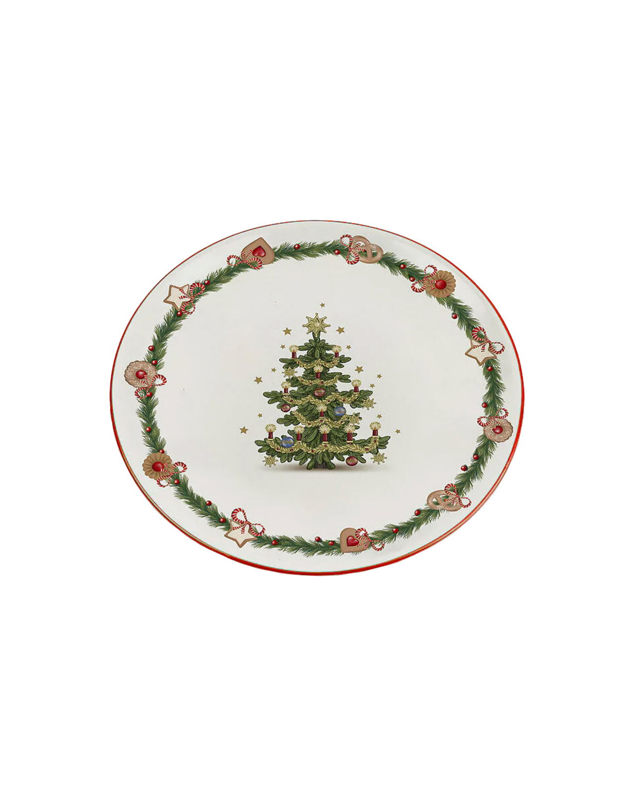 Carmina Plate White/Red