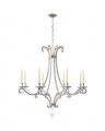 Oslo Large Chandelier Burnished Silver Leaf