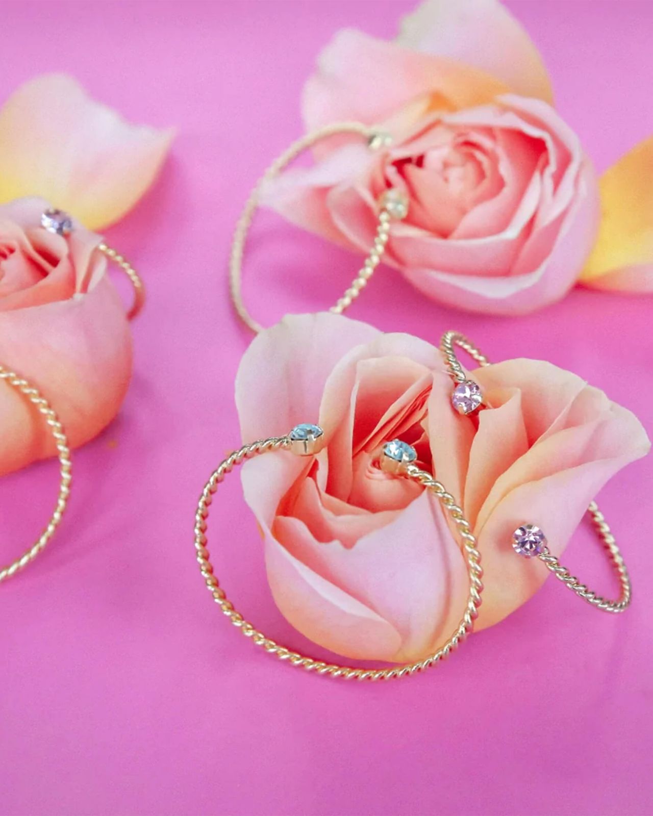 Mini Twisted bracelet rose