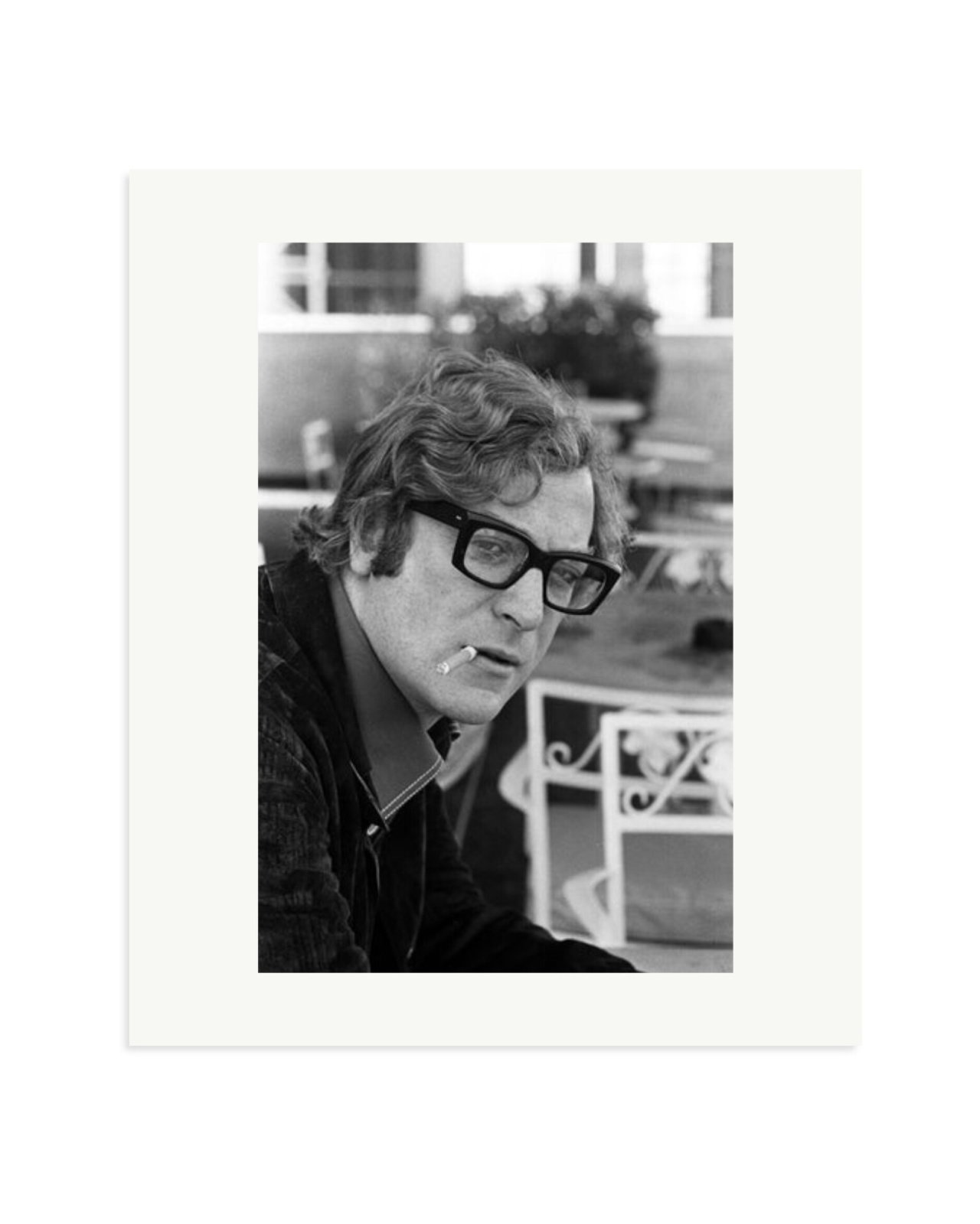 Michael Caine Smoking Print Only / Large