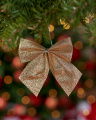 Vivienne Bow Christmas Decoration Champagne 6-pack