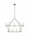 Darlana Large Two-Tiered Ring Chandelier Polished Nickel