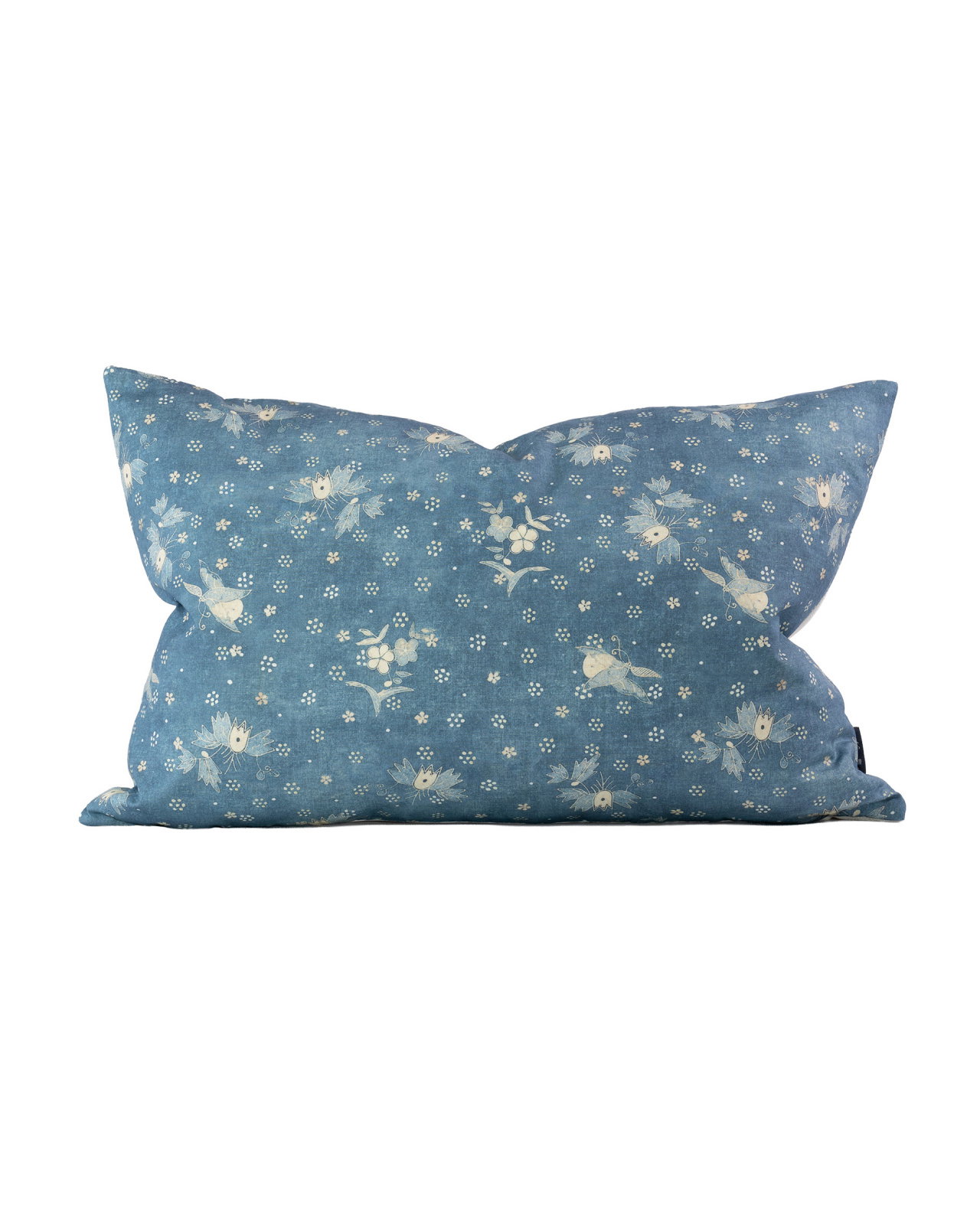 Wells Batik cushion cover chambray