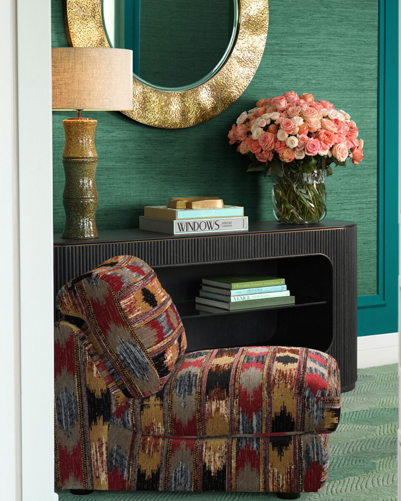 Alden fauteuil ombra meerkleurig