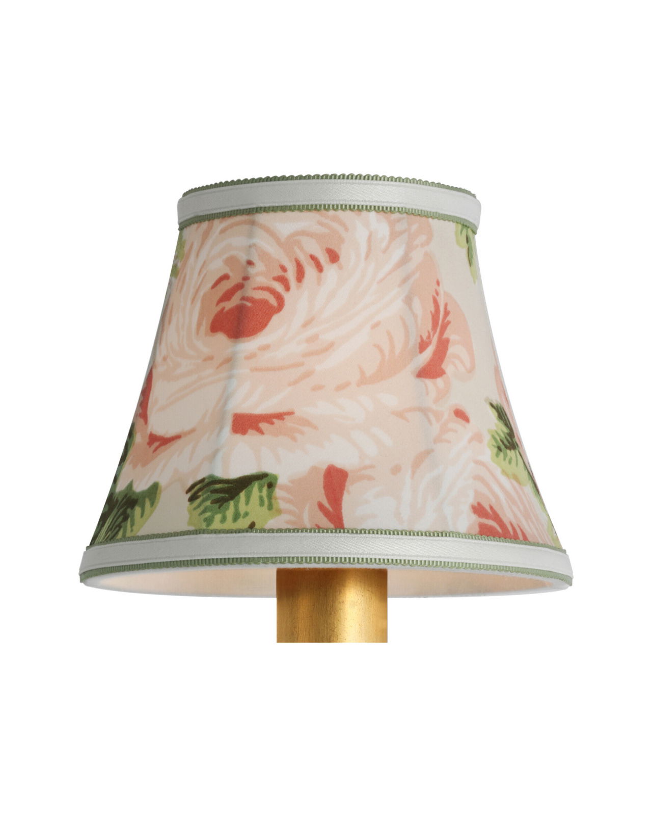 Schumacher 5" Blush Salisbury Chintz Bell Empire Shade