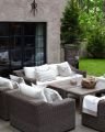 San Diego Couch, 3-seater, synthetic rattan, including cushions