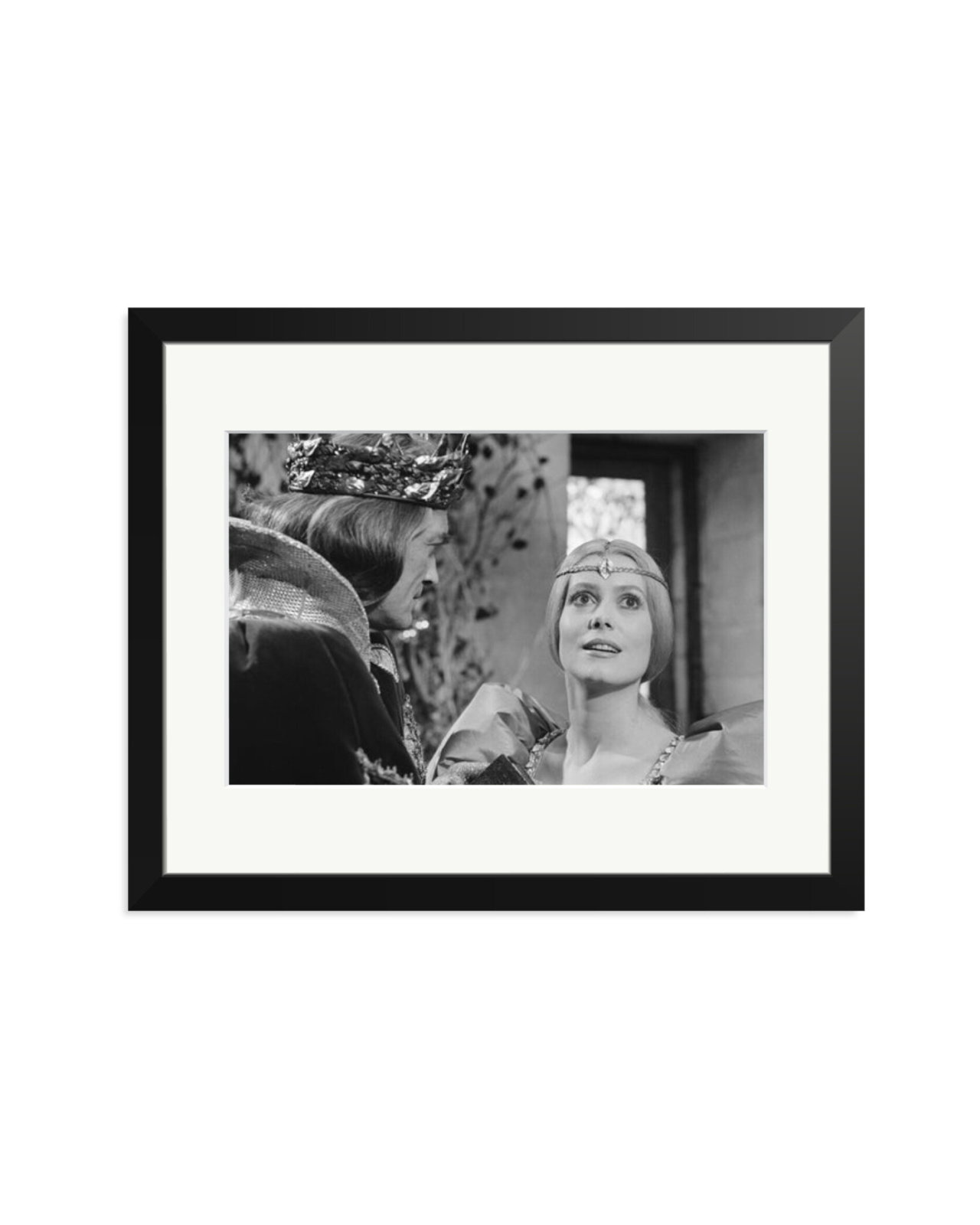 Marais and Deneuve on Set of Peau d'Ane Black / Medium