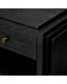 ArtDeco beistelltisch charcoal grey oak veneer