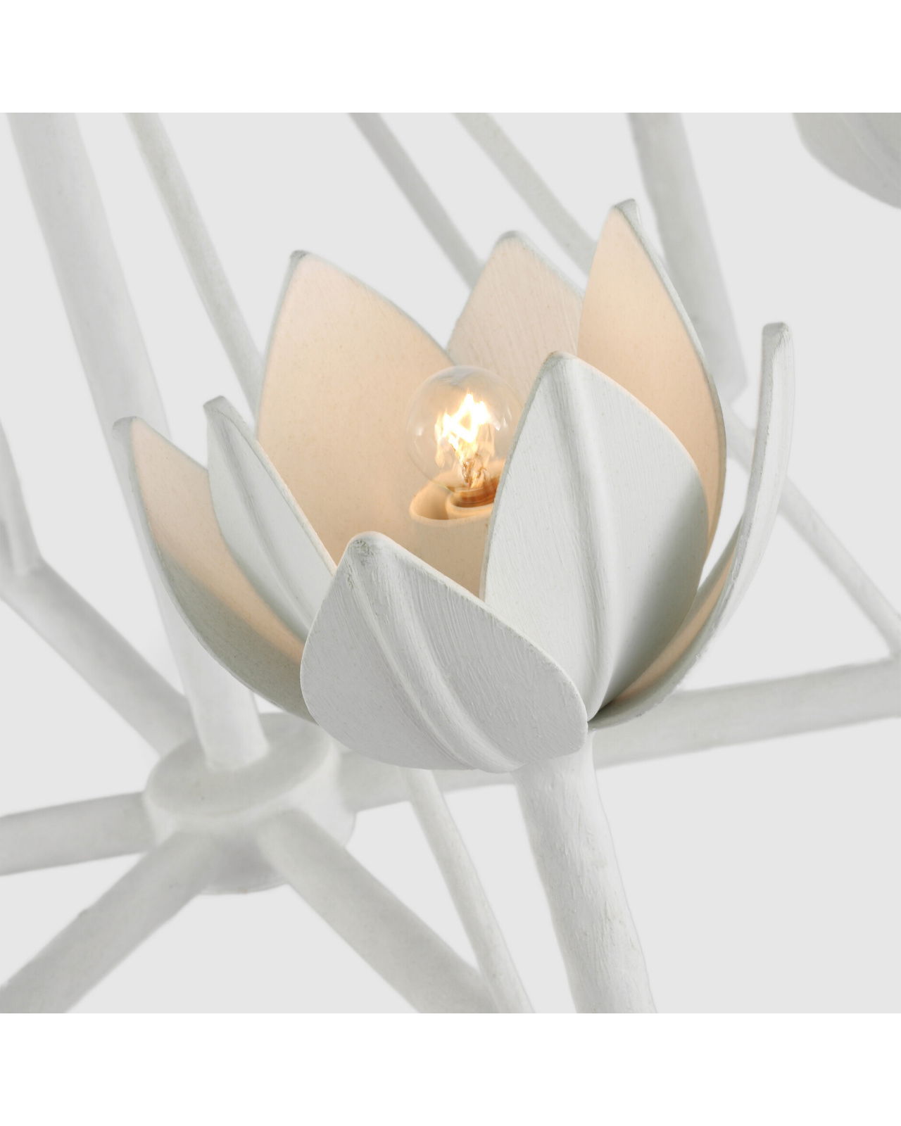 Alberto low taklampa vit