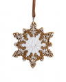 Marple Gingerbread Snowflake Ornament