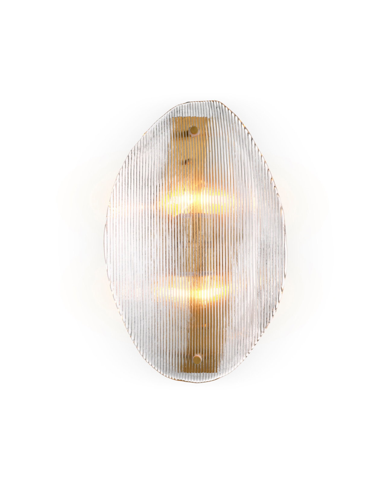 Hibis wandlamp antiek messing