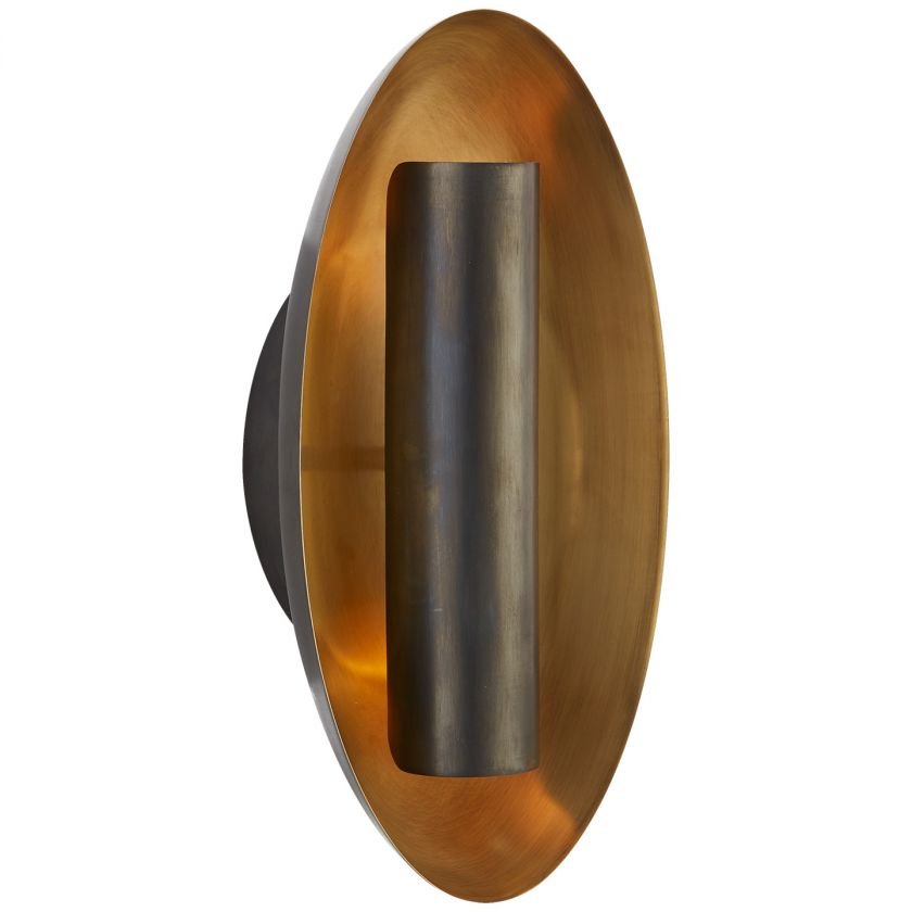 Aura Medium Oval Sconce Bronze