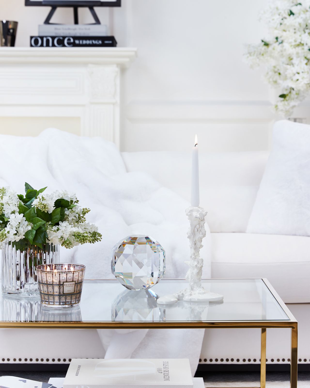 Drip Candlestick White