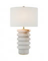 Onda bordslampa alabaster