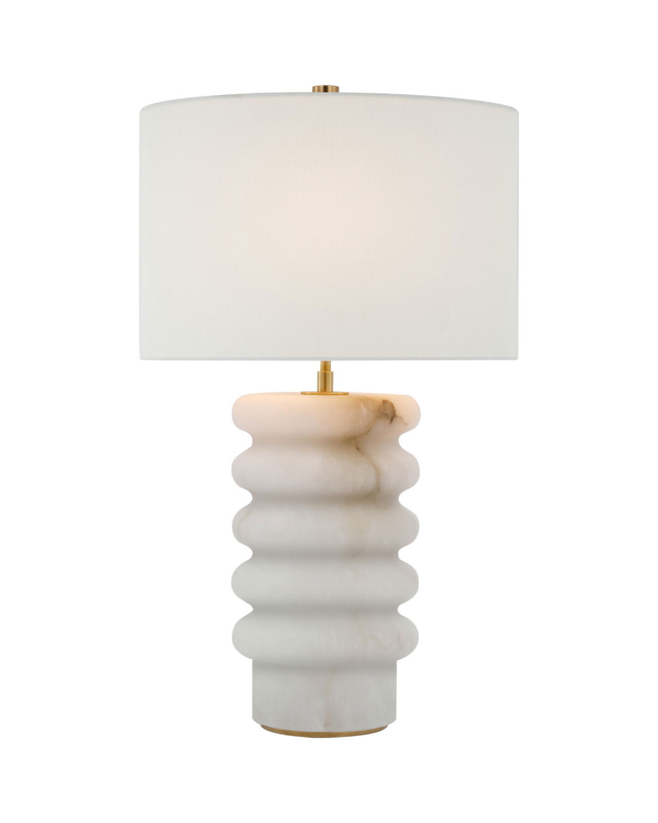 Onda bordslampa alabaster