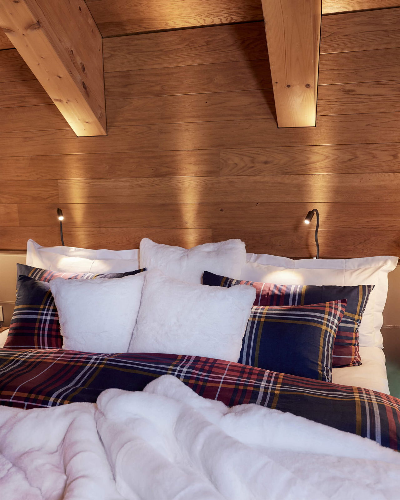 Verbier påslakanset rutig