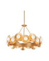 Emerald lysekrone i vintageguld