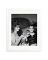 Claudia Cardinale and Romy Schneider White / Medium