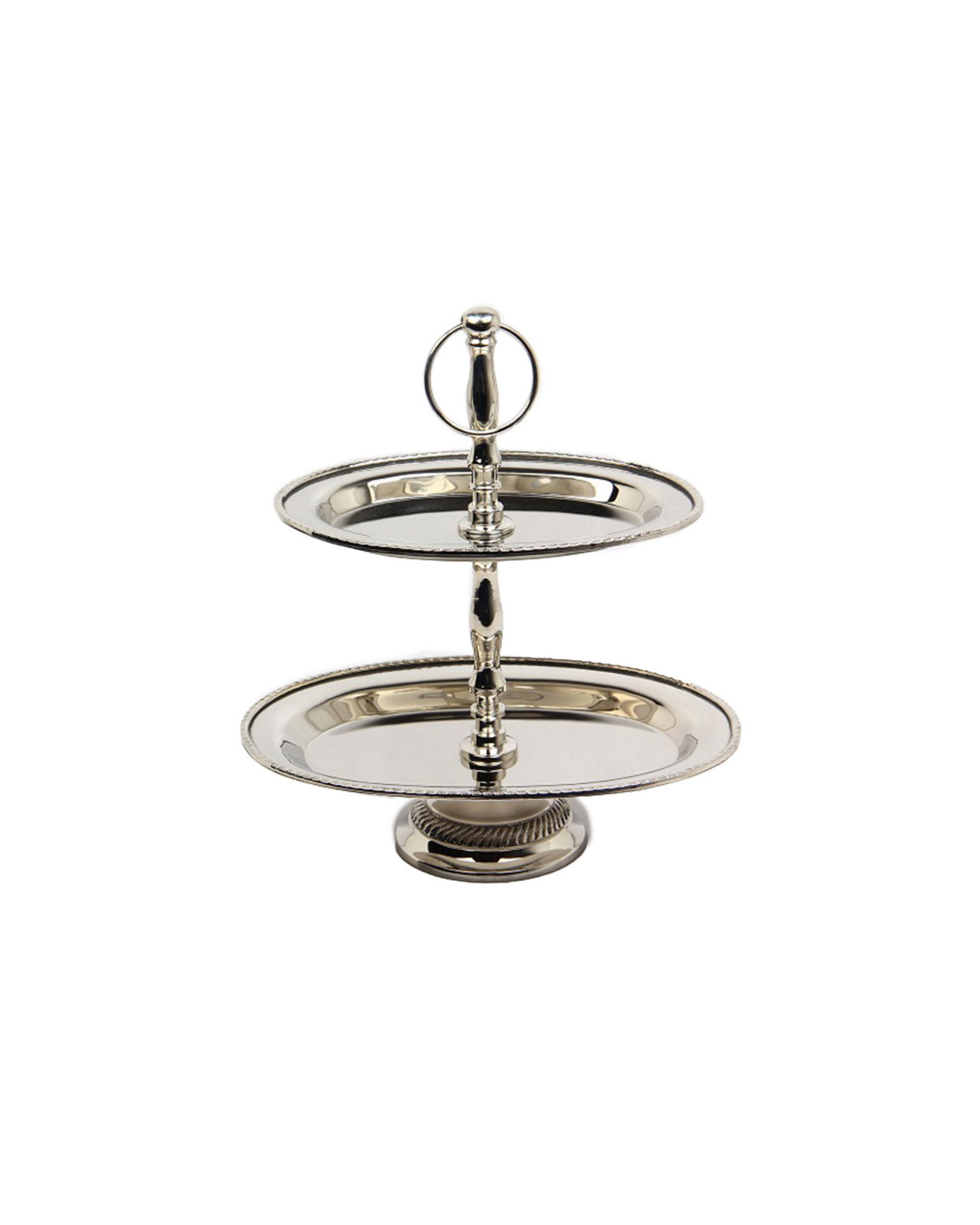 Tarbes silver two-tier serving stand