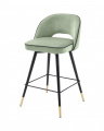 Cliff Counter Stool Savona Pistache Green Velvet Set of 2