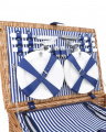 Fontainebleau picknickkorg 4-set blå