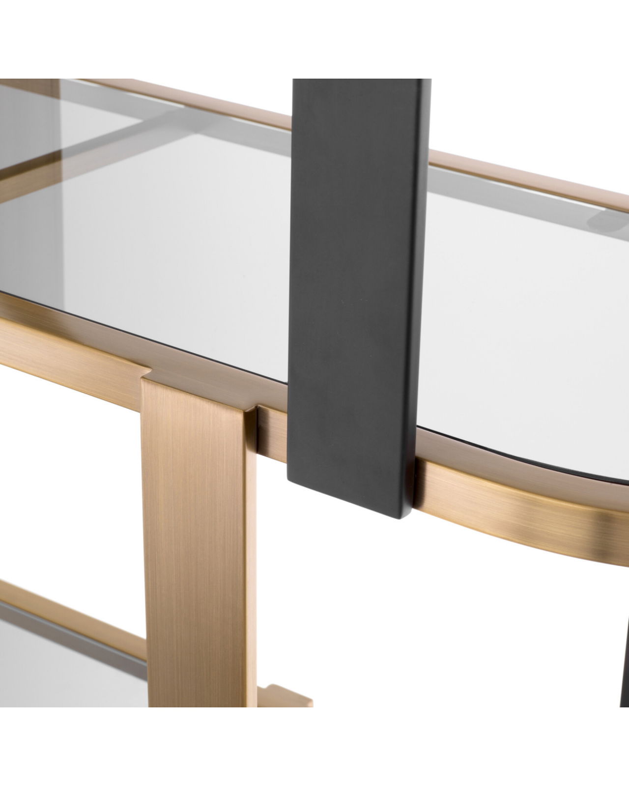 Clio hylla rund borstad mässing