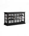 Seethrough Cabinets Modern Black / Classic White