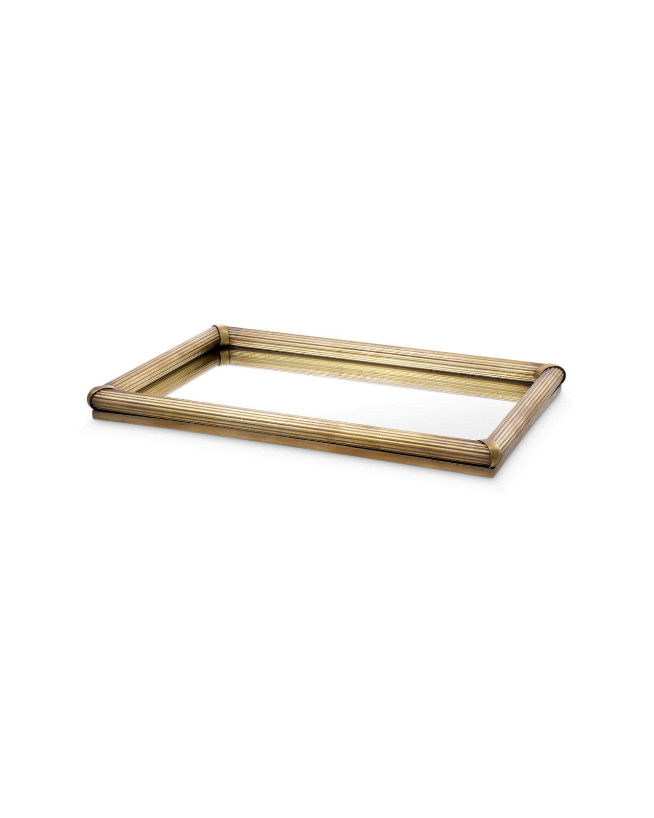Lenora Tray Vintage Brass