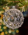 Lux Viola Bauble Clear Glass