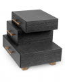 Evendale Nightstand Charcoal Oak