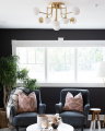 Fleming Semi Flush Aged Brass